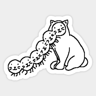 Caterpillar Sticker